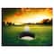 Designart - Golf Ball Near Hole - Landscape Canvas Art Print